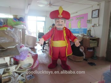 customized old man in red cloth mascot costume for sale/acient mascot costume