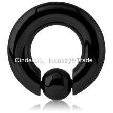 Black PVD Coated Steel Spring Closure Ring