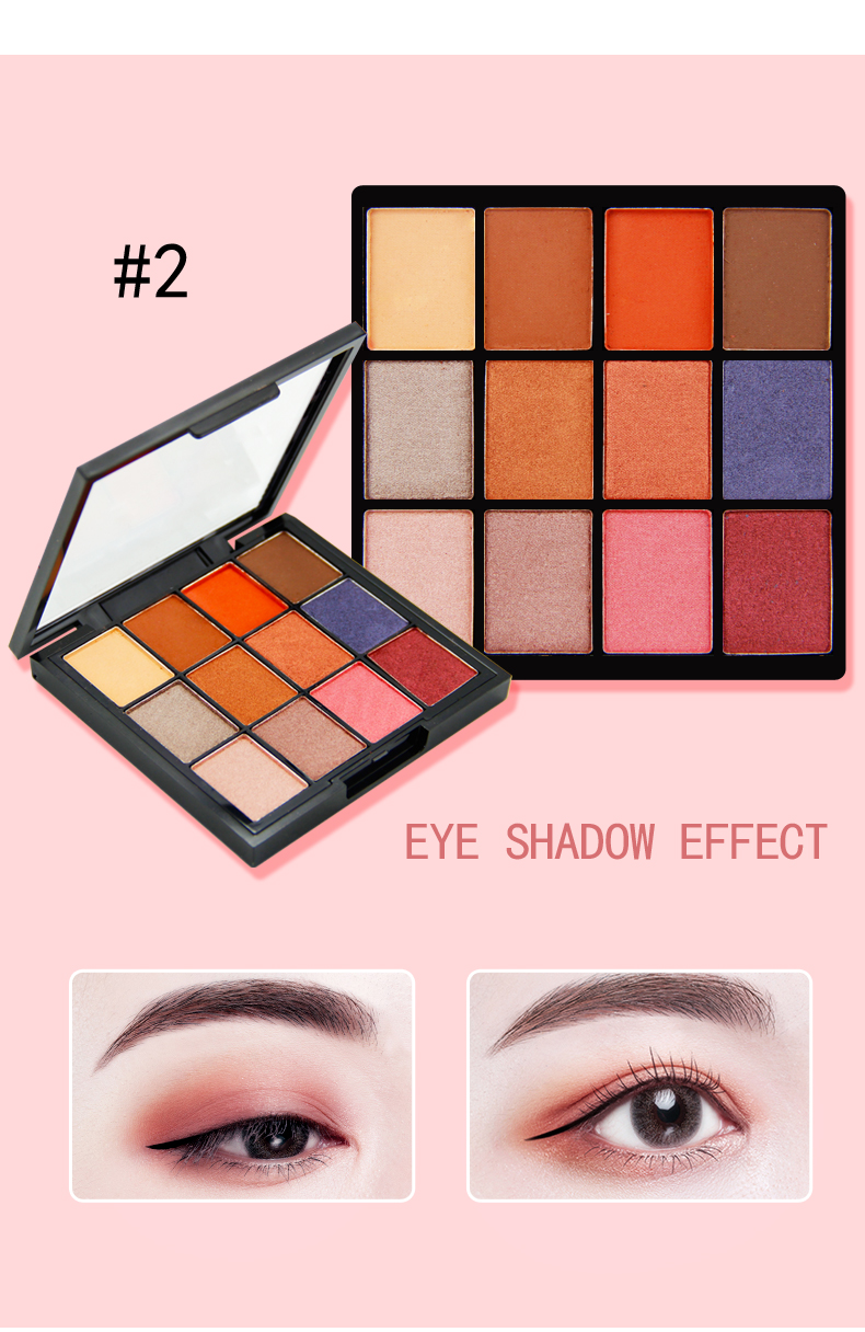 New arrival Professional Custom Eye Makeup Multicolored Matte And Shiny Eyeshadow Palette High Pigment Eyeshadow