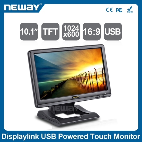 10.1 inch usb powered touch screen LED Backlight lcd wide monitor