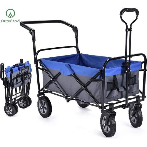 Outerlead Heavy Duty Foldable Wagons with Wheels+Cup Holder