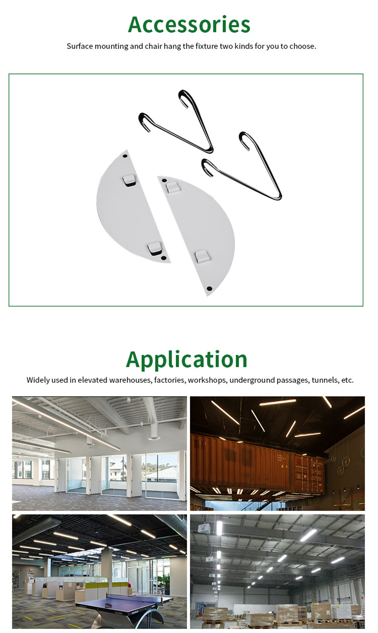 ETL 5013243 CETL DLC 5.0 130lm FCC Dimmable Linkable Sensor 347v 2ft LED Linear Strip Fixture