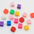 8 * 8 MM sans trou coloré petit Cube polymère argile boue argile boue remplissage pour enfants jouets bricolage téléphone coque décoration