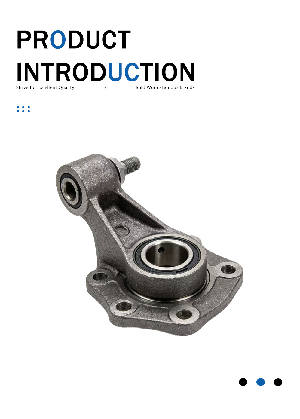 Литье автомобильных поворотных кулаков из чугуна Cast Iron Automotive Steering Knuckle Casting