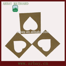 Heart opening matboard special shape matboard custom special shape matboard