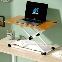 Office Ergonomic Desk Converter with Gas Spring and Height Adjustment: Sit-Stand Option