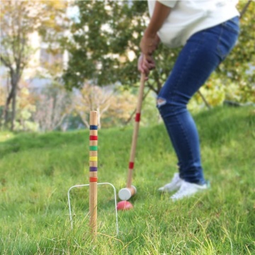 Esporte de lazer de quintal perfeito para seus pais
