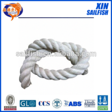 Cheap price 3-strand white color 32mm pp ropes polypropylene monofilament rope