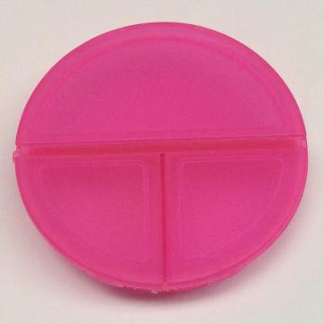 Plastic mini round pill case