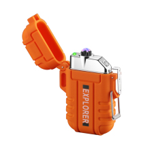 Custom Logo Encendedors Outdoor Camping Waterproof Dual Arc USB Rechargeable Lighter: Your Ultimate Adventure Companion