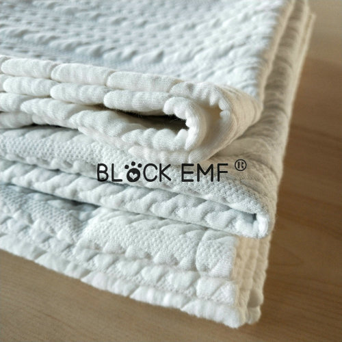 Silver Cotton EMF Radiation Protection Grounding Blanket