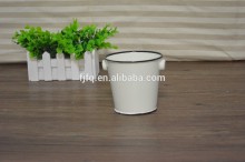 Vintage Enamel Metal Bucket Wash Bucket Pail For Garden