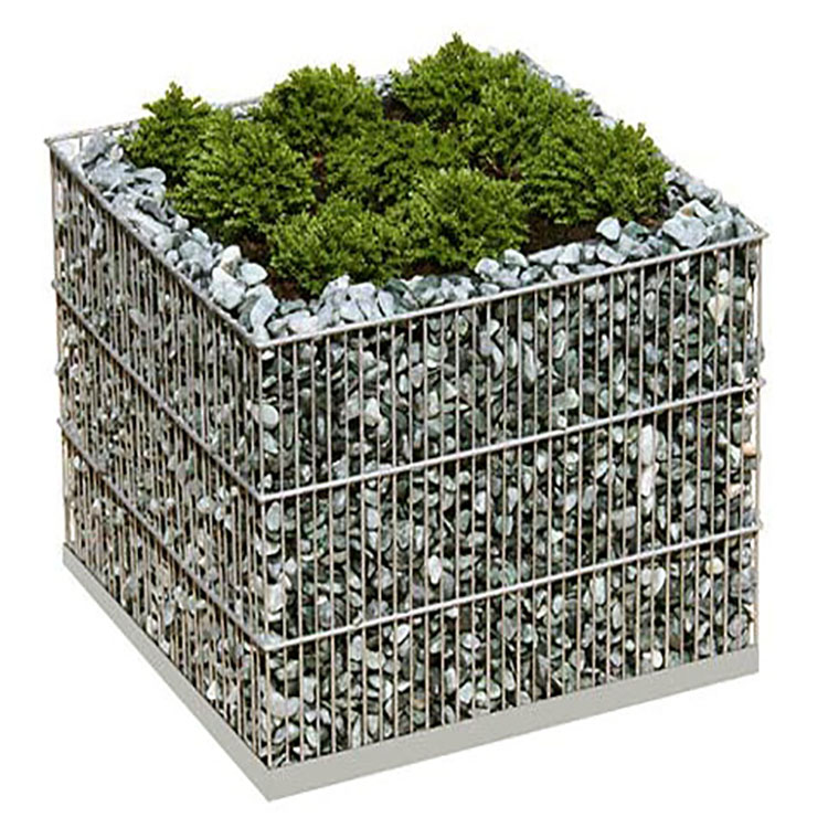 Galvanized welded gabion walls