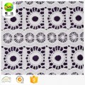 100% cotton chemical embroidery lace dress fabric