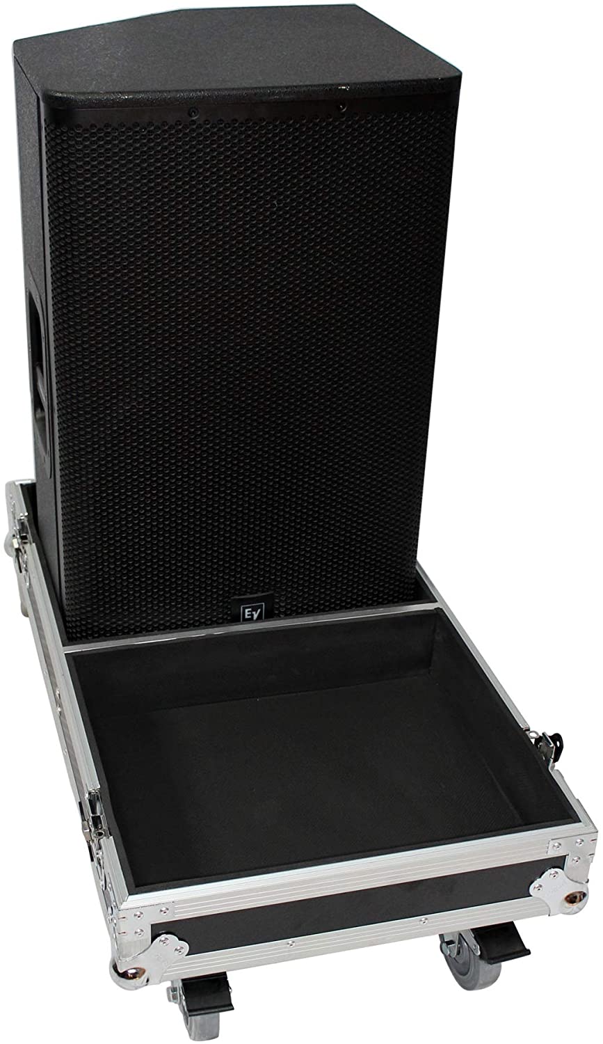 ATA Style Flight Case For EV ELX115P Powered Dual Speakers Aluminum Speakers Case