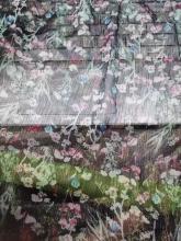 30d Polyester chiffon crepe foil printed fabric