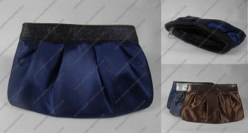 Evening bag,Evening handbag,Satin handbag,Blue wrinkled bag,Satin fabric bag,Lady night bag,Lady makeup bag,Lady toiletry bag,