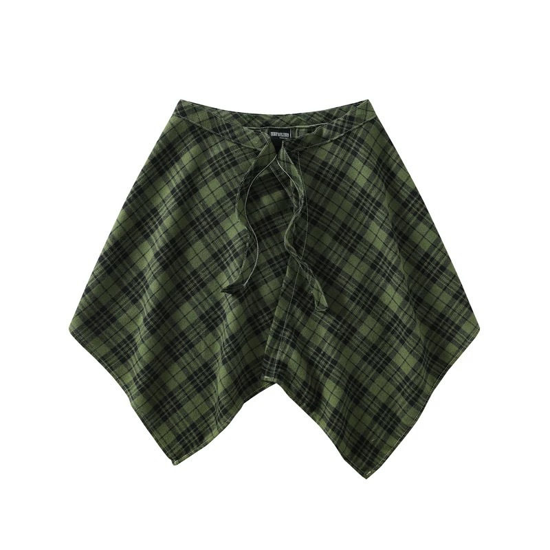 Blue Checkered Waist Accessories for Women