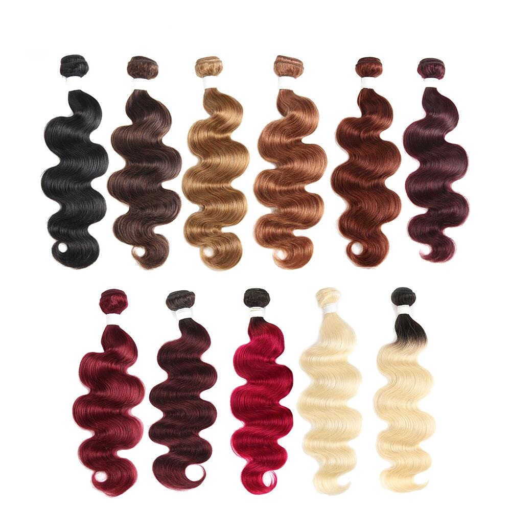 Factory Wholesale 613 9A/10A 100% Virgin Hair Extention Remy Body Weave  Hair Bundles With Closure Cuticle Aligned