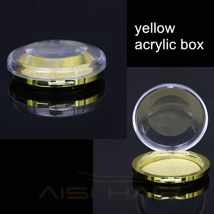 Aisi Hair Private Label Logo Colored Eyelashes Packaging Custom Eye Lashes Box 25mm False Eye Lash Empty Container