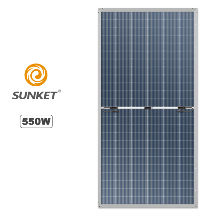 Solar panel 550w 182mm cells half cut panel