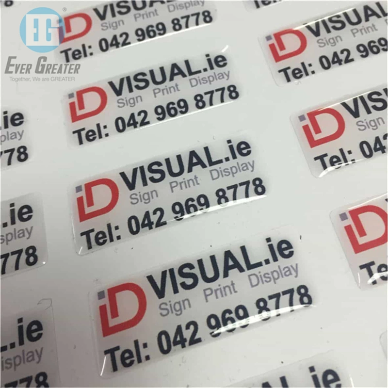 Custom Shape Dome Stickers for Outdoor Use