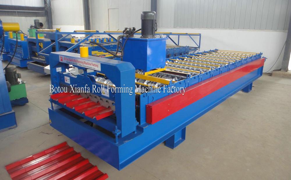 Lowest cost Trapezoidal Sheet Aluminum Roofing Roll Forming Machine