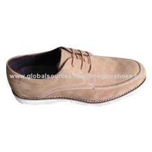 Men's Casual Footwear/Shoe, Cow Suede Upper, Cow Leather Lining, Rubber Outsole