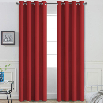 Red Blackout Curtains 84 Inch Long