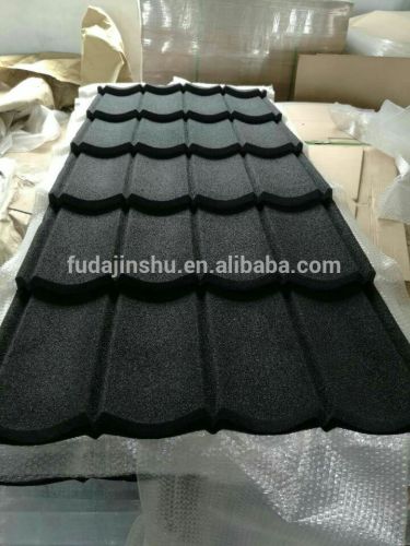 large colorful stone coated metal roofing sheet