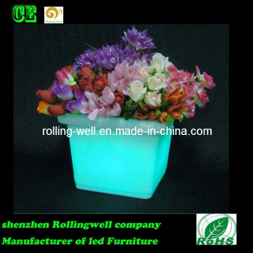 LED Glowing Vse/ LED Illuminated Planter/ Outdoor LED Flower Pot