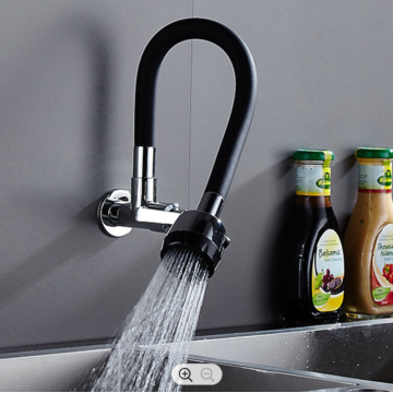 Maggie: Wall mounted kitchen faucet tap cold water only factory wholesale flexible hose kitchen faucet tap