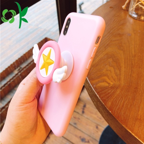 Silikon Telefonfall Pink Star Game Phone Case