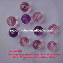 clear earth acrylic beads