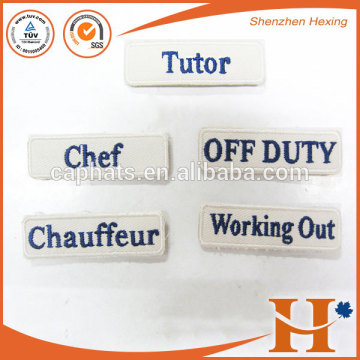 Custom High Quality embroidery number hook and loop fastener patches,embroidered number patches