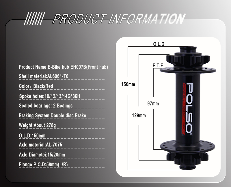 bicycle front hub