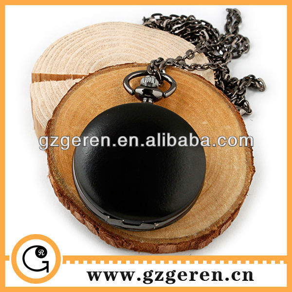 China factory wholesale High Quality Matte Black blank Pocket Watch with cheap price