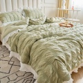 100% Cotton Seersucker Comforter 세트 2 개의 Pillowshams