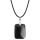 Amethyst 30x40 mm Collier cuboïde Men Rectangle Pendant