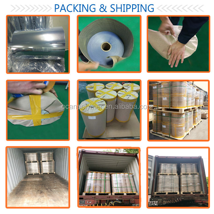 clear pet roll package clear pet roll package