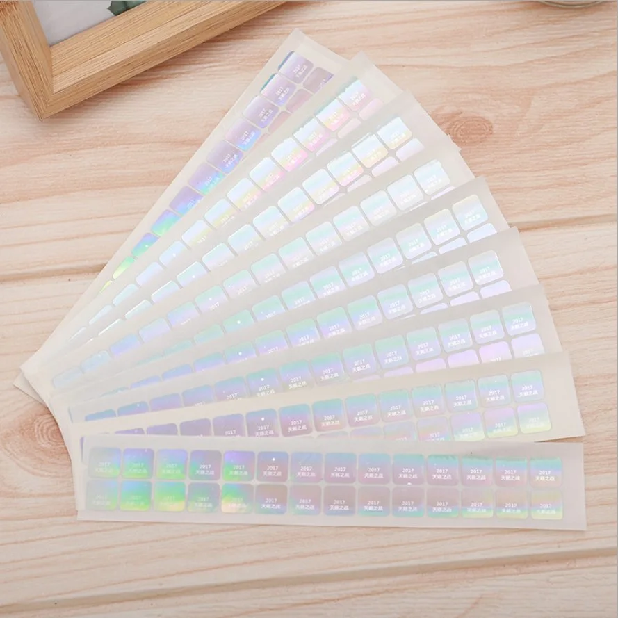 Self Adhesive Holographic Sticker Customized 2D/3D Anti-Counterfeiting Hologram Sticker