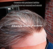Human hair toupee for men/toupee tape/men hair toupee