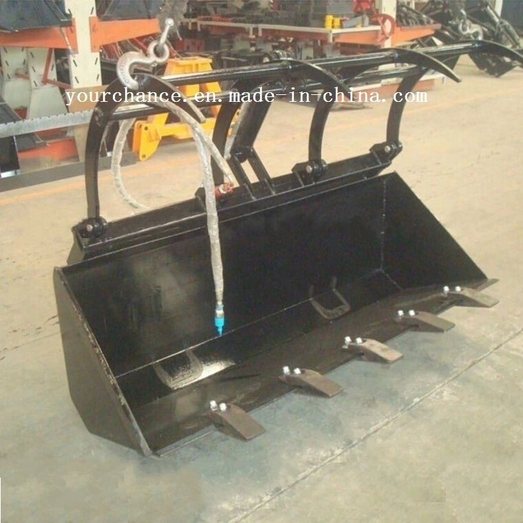 Hot Selling GB Series 1.5-2.4m Width Quick Hitch Grapple Bucket for 25-180HP Agricultural Wheel Farm Tractor and Front End Loader