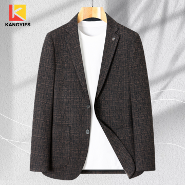 Trendy Single Piece Suit Jacket with Texture Details