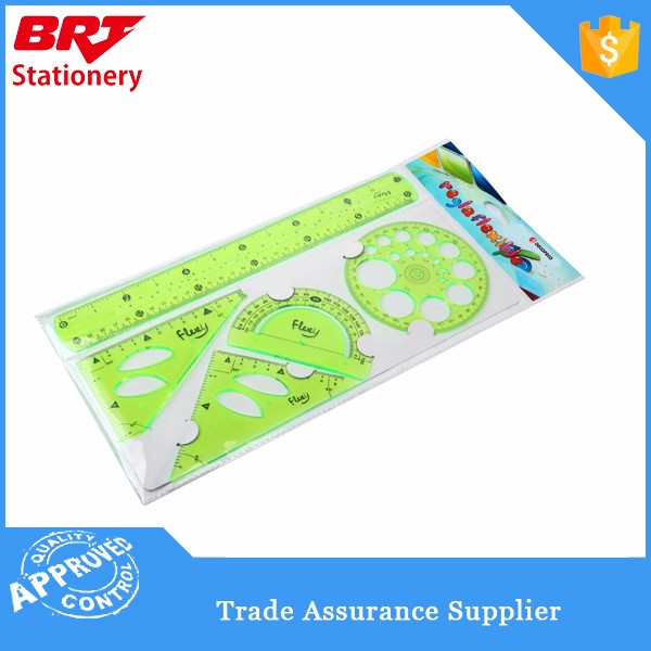 Student drawing test green ruler