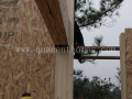 Nhà Prefab với bài viết và dầm Glulam