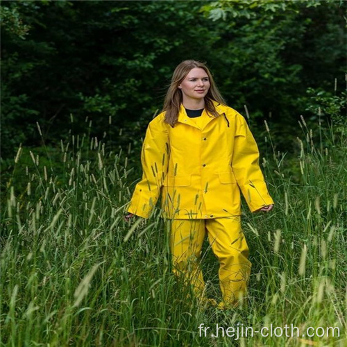 Vêtements de pluie pour adultes en polyuréthane de randonnée en plein air