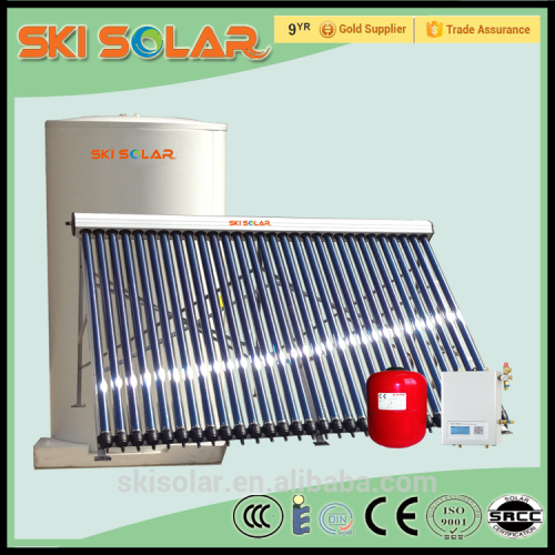 coiling copper finned solar water heater