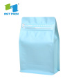 Recyklovatelný papír Kraft Flat Bottom Plastic Coffee Bag