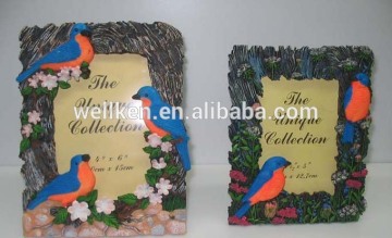 resin bird photo frame